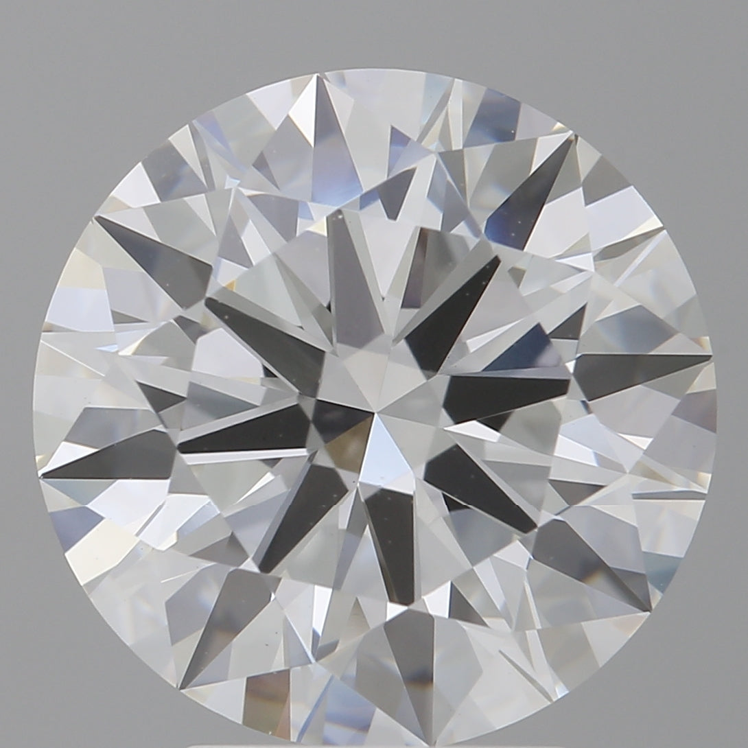 4.59 Carat Round Shaped, Ideal Cut, F Color, VVS2 Clarity, IGI Certified Lab Grown Diamond