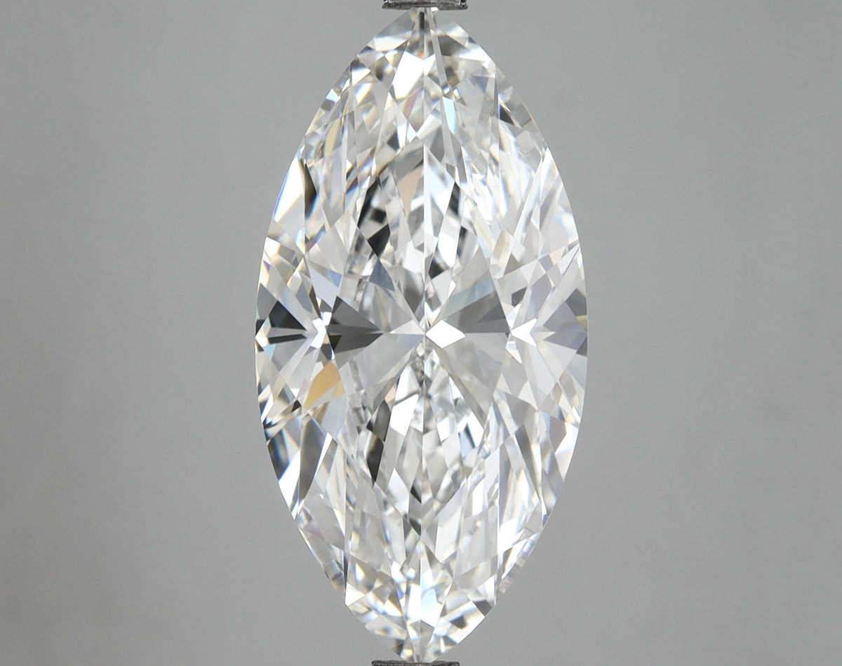 6.02 Carat Marquise Shaped, Ideal Cut, E Color, VVS1 Clarity, IGI Certified Lab Grown Diamond