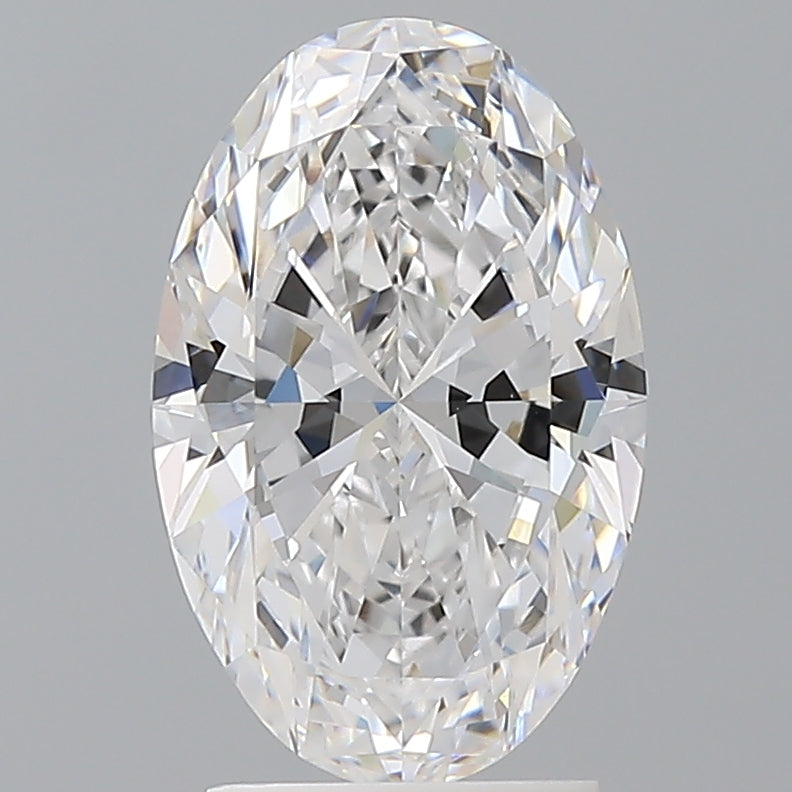 2.58 Carat Oval Shaped, Ideal Cut, D Color, VVS2 Clarity, IGI Certified Lab Grown Diamond
