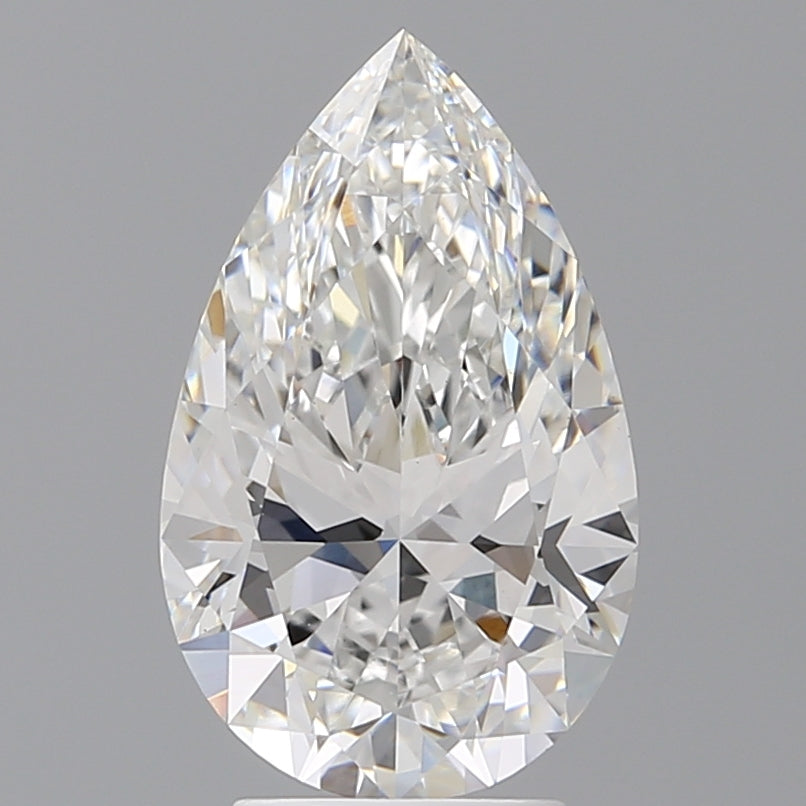 3.52 Carat Pear Shaped, Ideal Cut, E Color, VVS2 Clarity, IGI Certified Lab Grown Diamond