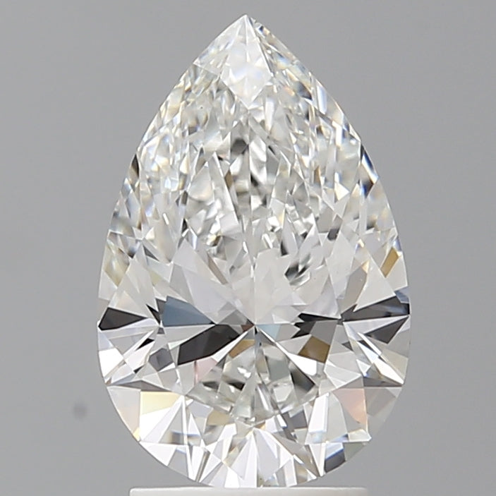 2.56 Carat Pear Shaped, Ideal Cut, E Color, VVS2 Clarity, IGI Certified Lab Grown Diamond