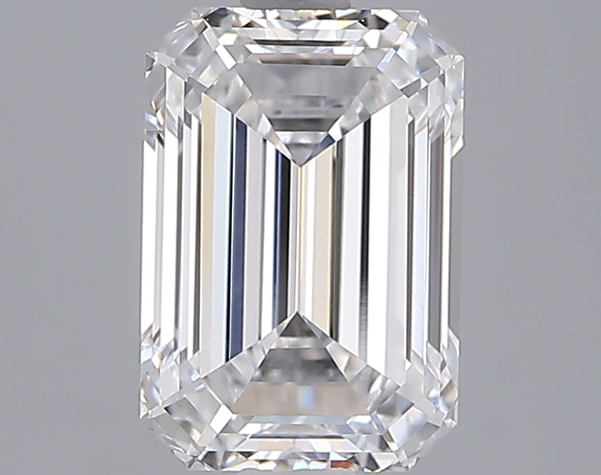 2.51 Carat Emerald Shaped, Ideal Cut, D Color, VVS2 Clarity, IGI Certified Lab Grown Diamond