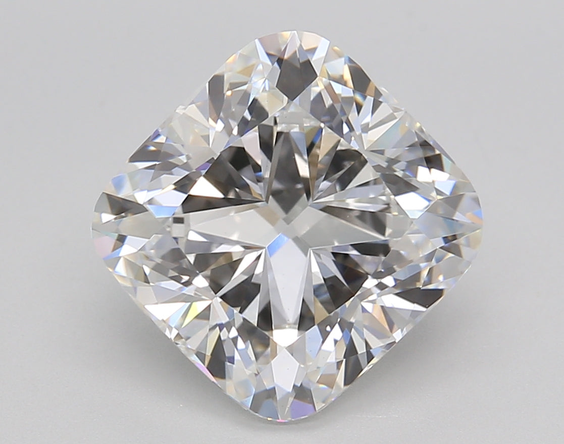5.01 Carat Cushion Shaped, Ideal Cut, F Color, VS1 Clarity, GIA Certified Lab Grown Diamond