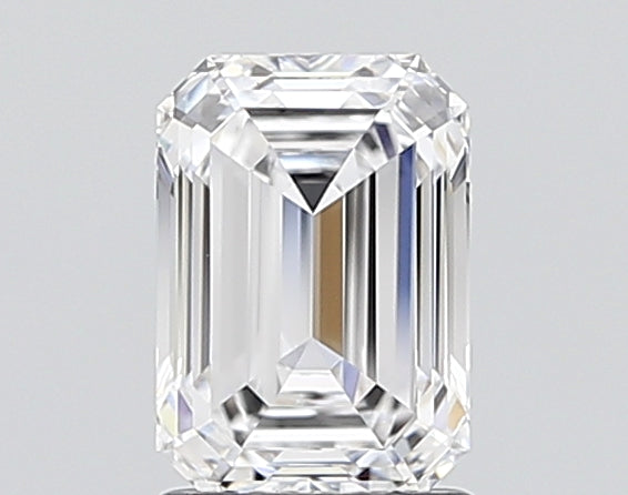 1.65 Carat Emerald Shaped, Ideal Cut, D Color, VVS2 Clarity, IGI Certified Lab Grown Diamond