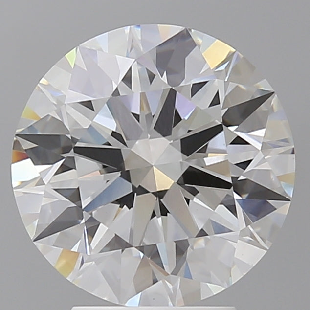 4.10 Carat Round Shaped, Ideal Cut, E Color, VVS2 Clarity, IGI Certified Lab Grown Diamond