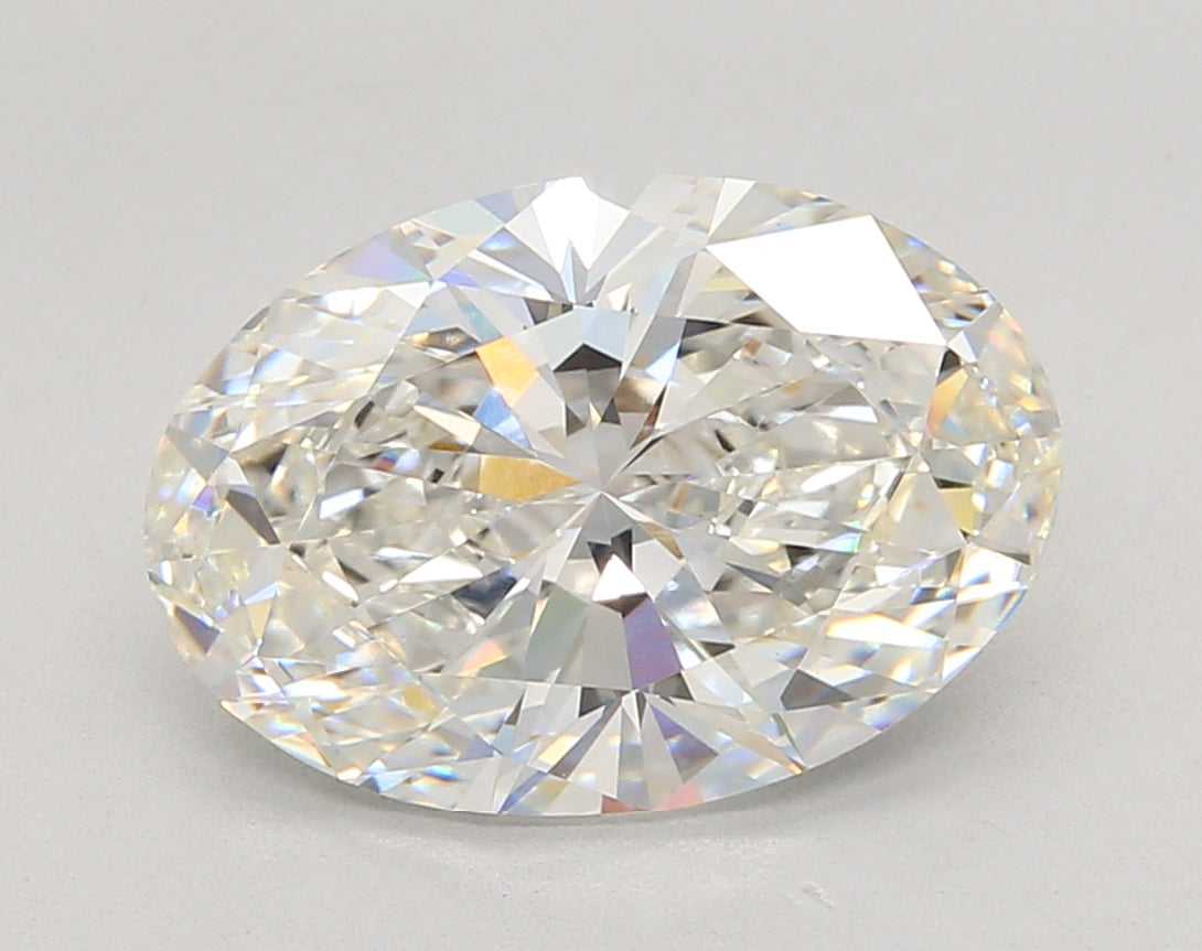 5.03 Carat Oval Shaped, Ideal Cut, F Color, VS1 Clarity, IGI Certified Lab Grown Diamond