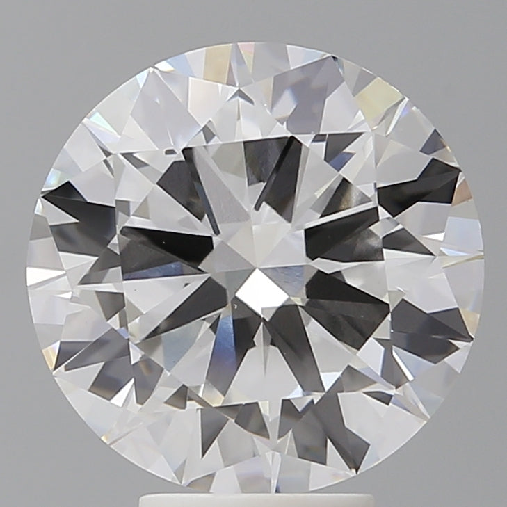 5.55 Carat Round Shaped, Excellent Cut, E Color, VVS2 Clarity, IGI Certified Lab Grown Diamond