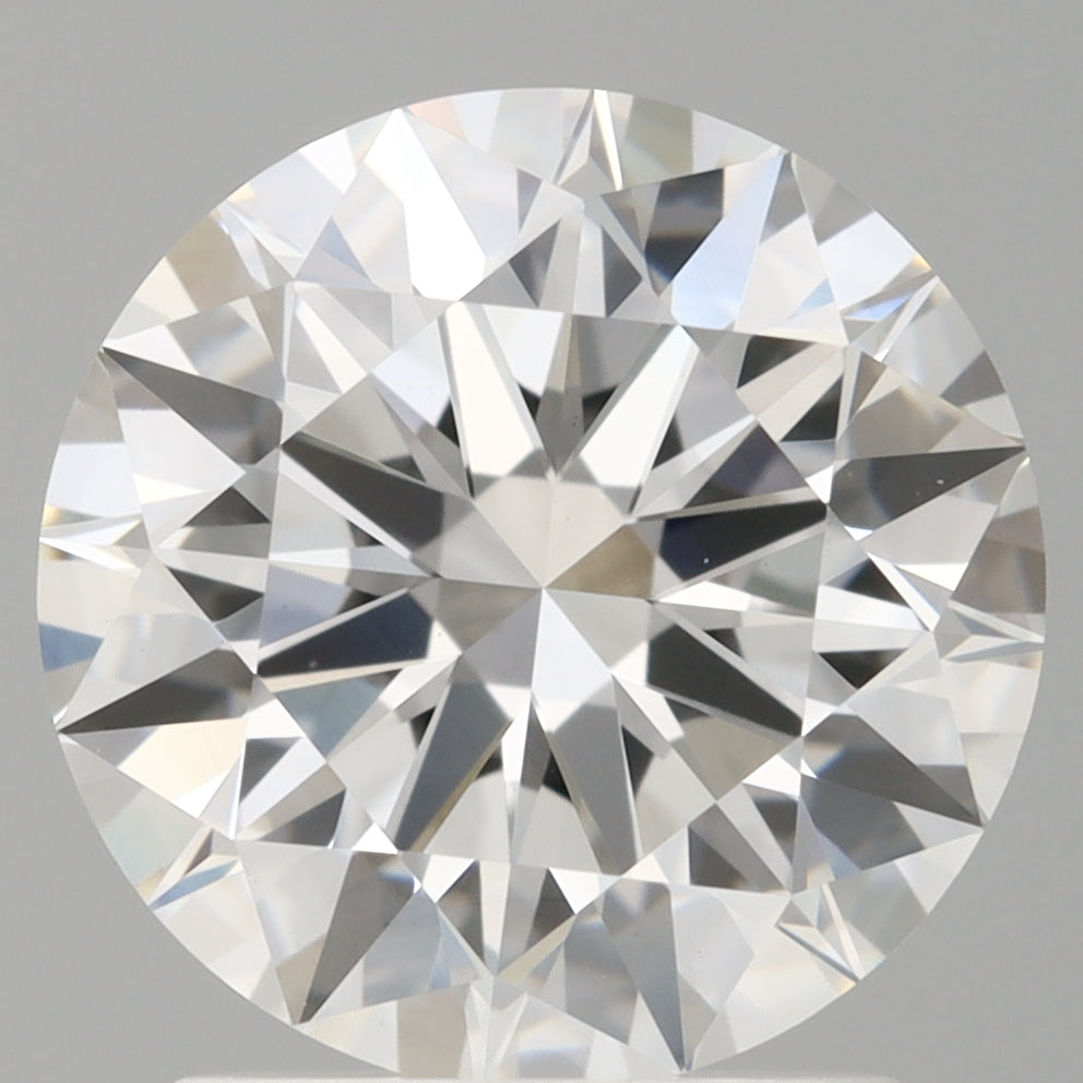 2.10 Carat Round Shaped, Ideal Cut, E Color, VVS2 Clarity, IGI Certified Lab Grown Diamond