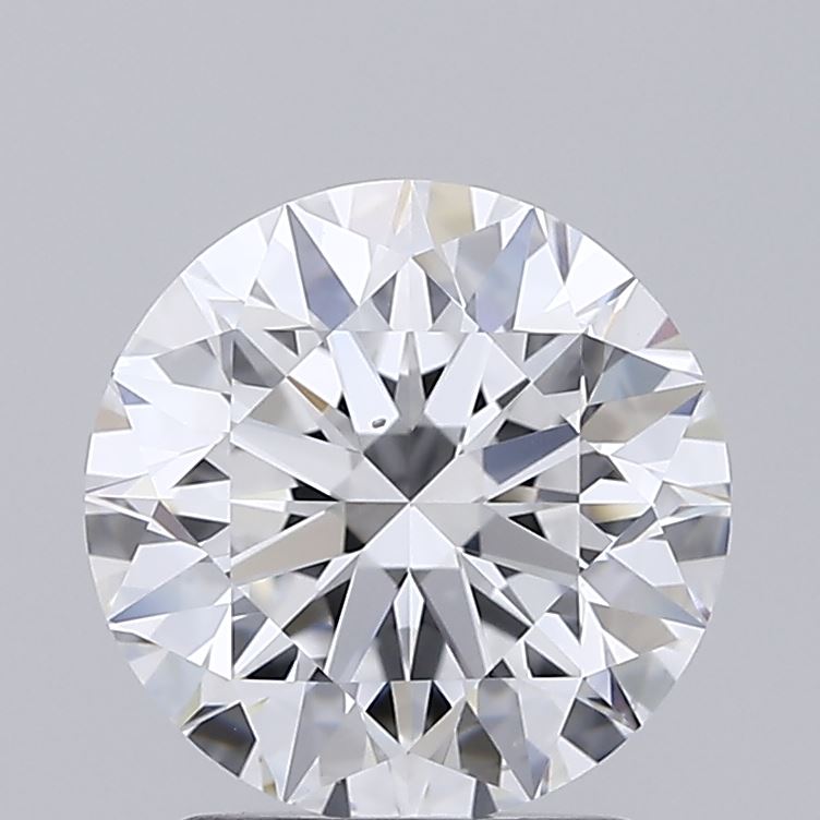 2.01 Carat Round Shaped, Excellent Cut, D Color, VS2 Clarity, IGI Certified Lab Grown Diamond
