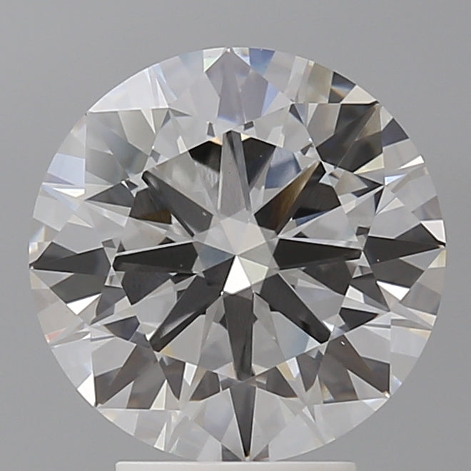4.02 Carat Round Shaped, Excellent Cut, E Color, VVS2 Clarity, IGI Certified Lab Grown Diamond