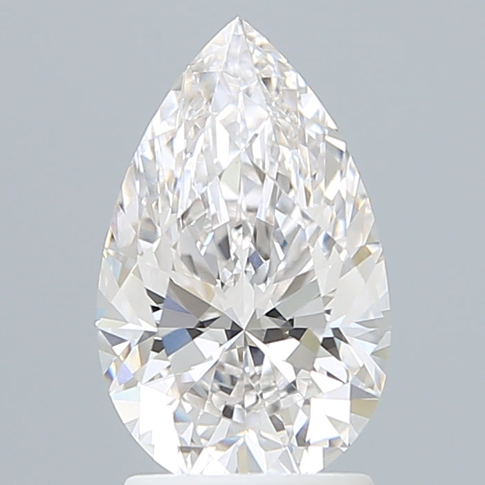2.06 Carat Pear Shaped, Ideal Cut, F Color, VVS2 Clarity, IGI Certified Lab Grown Diamond