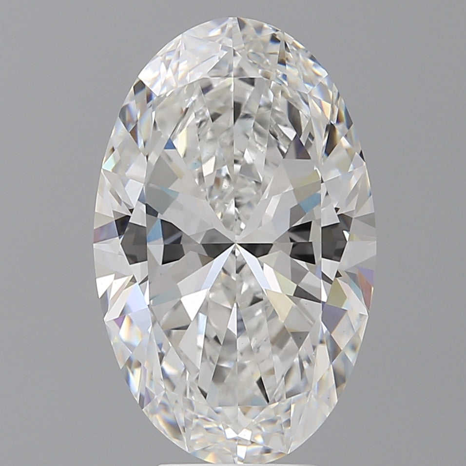 6.54 Carat Oval Shaped, Ideal Cut, E Color, VVS2 Clarity, IGI Certified Lab Grown Diamond