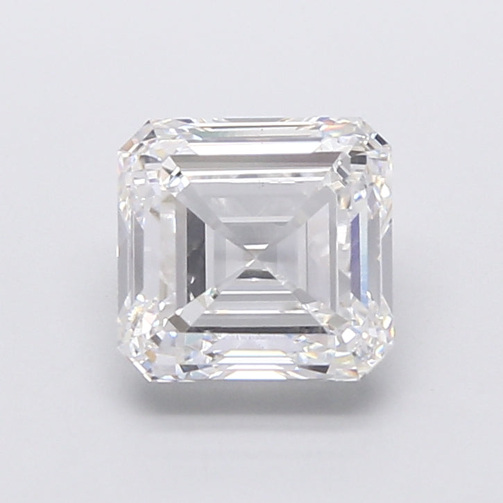 4.00 Carat Asscher Shaped, Very Good Cut, E Color, VS1 Clarity, IGI Certified Lab Grown Diamond