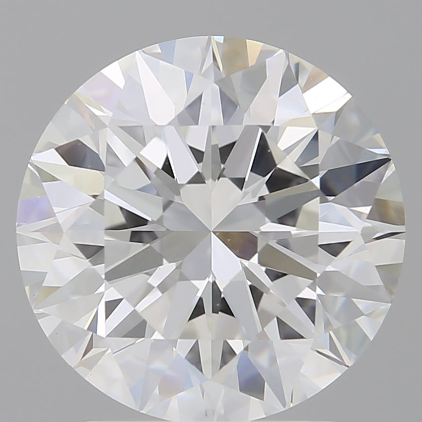 3.00 Carat Round Shaped, Excellent Cut, E Color, VVS2 Clarity, IGI Certified Lab Grown Diamond