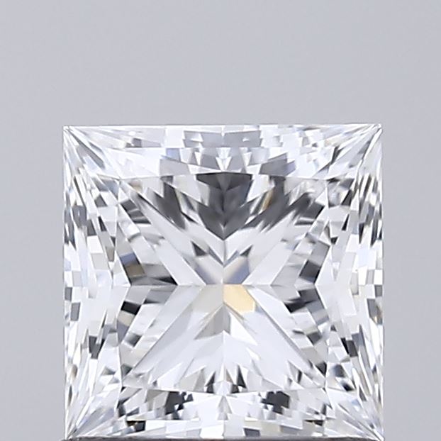 1.03 Carat Princess Shaped, Ideal Cut, D Color, VVS2 Clarity, IGI Certified Lab Grown Diamond