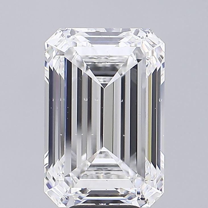 8.03 Carat Emerald Shaped, Ideal Cut, E Color, VS2 Clarity, IGI Certified Lab Grown Diamond