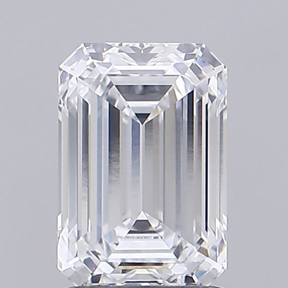 1.54 Carat Emerald Shaped, Ideal Cut, D Color, VVS1 Clarity, IGI Certified Lab Grown Diamond