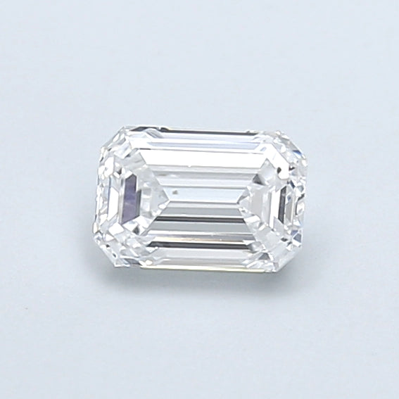 0.79 Carat Emerald Shaped, Very Good Cut, D Color, VVS2 Clarity, IGI Certified Lab Grown Diamond