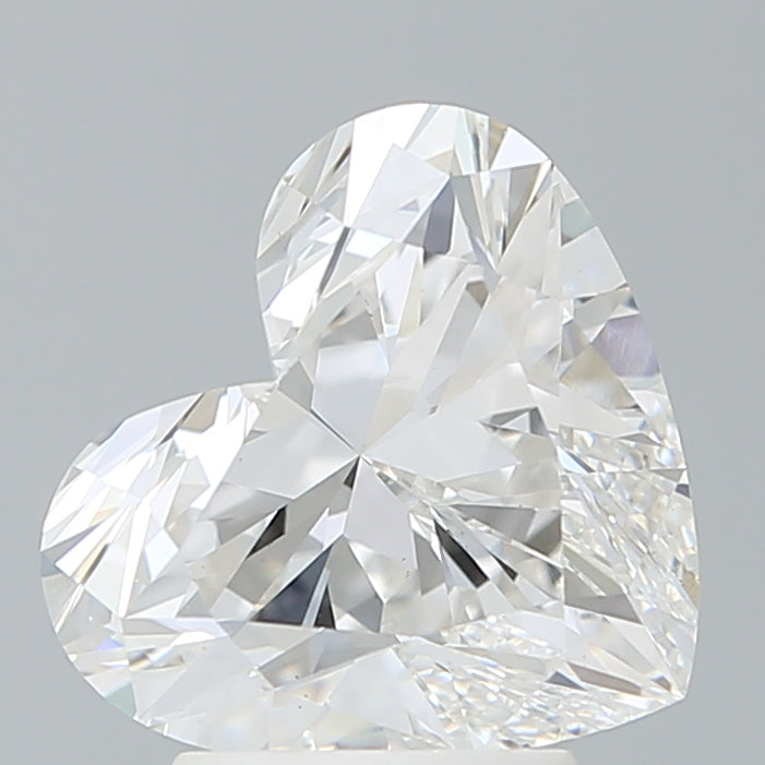 3.41 Carat Heart Shaped, Ideal Cut, E Color, VS1 Clarity, IGI Certified Lab Grown Diamond