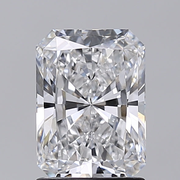 1.51 Carat Radiant Shaped, Excellent Cut, D Color, VVS2 Clarity, IGI Certified Lab Grown Diamond