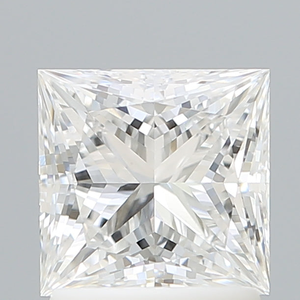 1.56 Carat Princess Shaped, Ideal Cut, E Color, VVS2 Clarity, IGI Certified Lab Grown Diamond