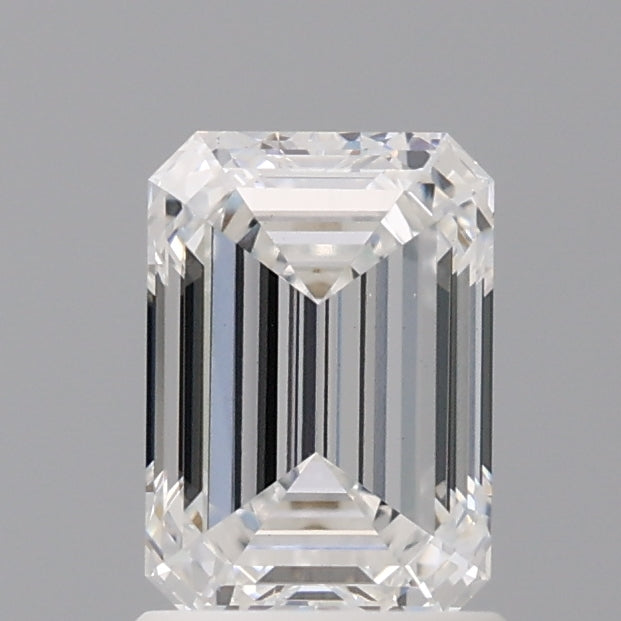 1.57 Carat Emerald Shaped, Ideal Cut, D Color, VS1 Clarity, IGI Certified Lab Grown Diamond