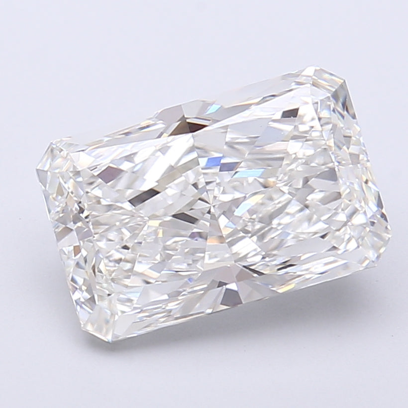 4.10 Carat Radiant Shaped, Very Good Cut, E Color, VVS2 Clarity, IGI Certified Lab Grown Diamond