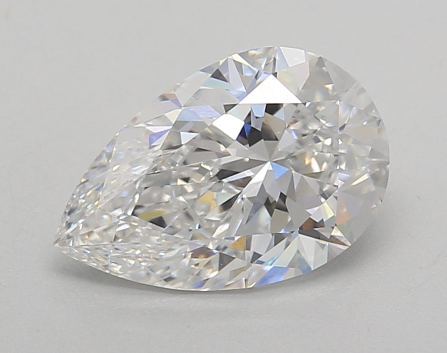 2.02 Carat Pear Shaped, Excellent Cut, D Color, VVS2 Clarity, IGI Certified Lab Grown Diamond