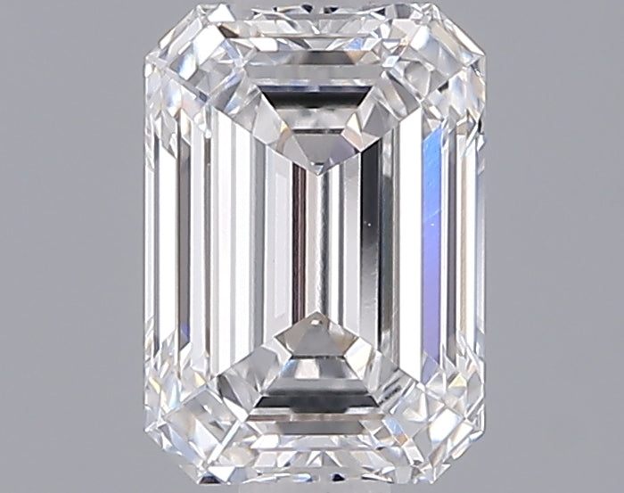 1.51 Carat Emerald Shaped, Ideal Cut, D Color, VVS2 Clarity, IGI Certified Lab Grown Diamond