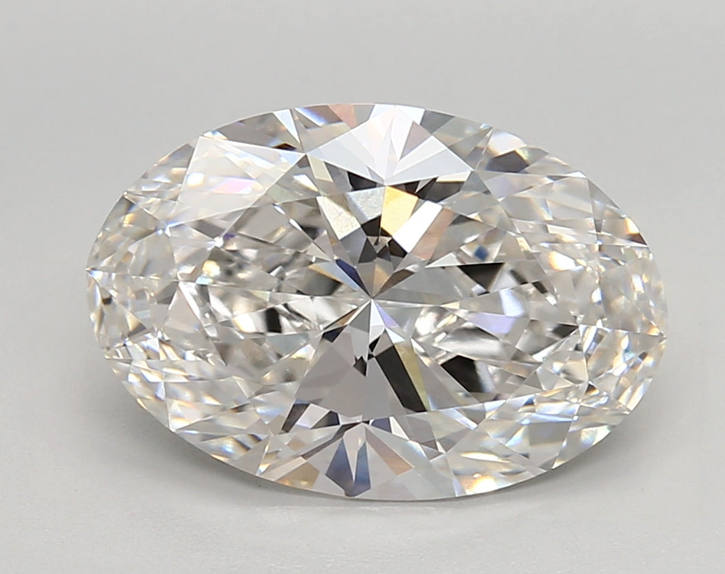 4.27 Carat Oval Shaped, Very Good Cut, F Color, VVS1 Clarity, IGI Certified Lab Grown Diamond