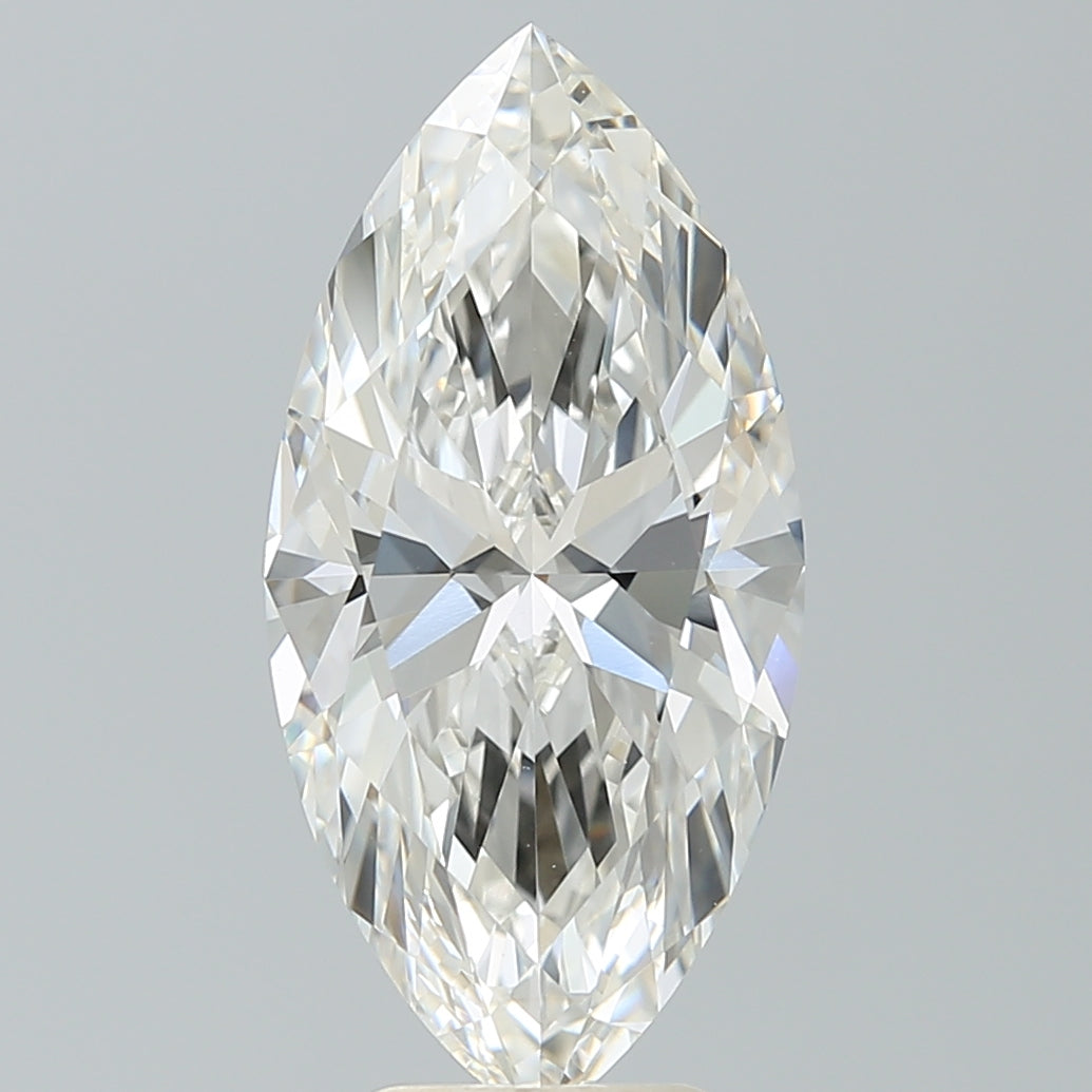 5.31 Carat Marquise Shaped, Ideal Cut, G Color, VVS2 Clarity, IGI Certified Lab Grown Diamond