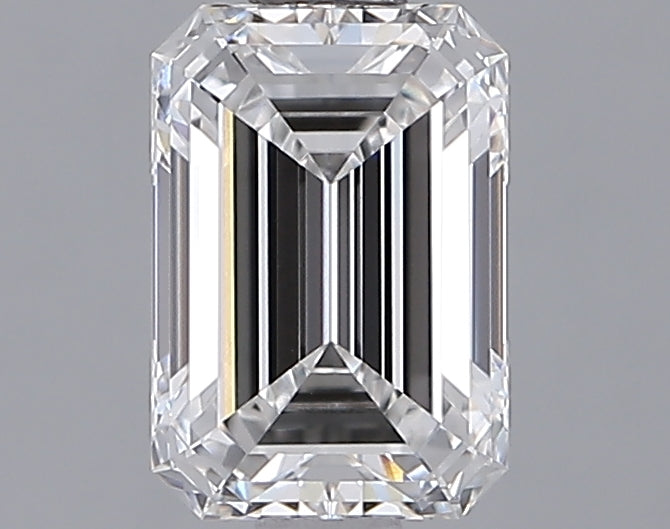 1.29 Carat Emerald Shaped, Ideal Cut, D Color, VS1 Clarity, IGI Certified Lab Grown Diamond