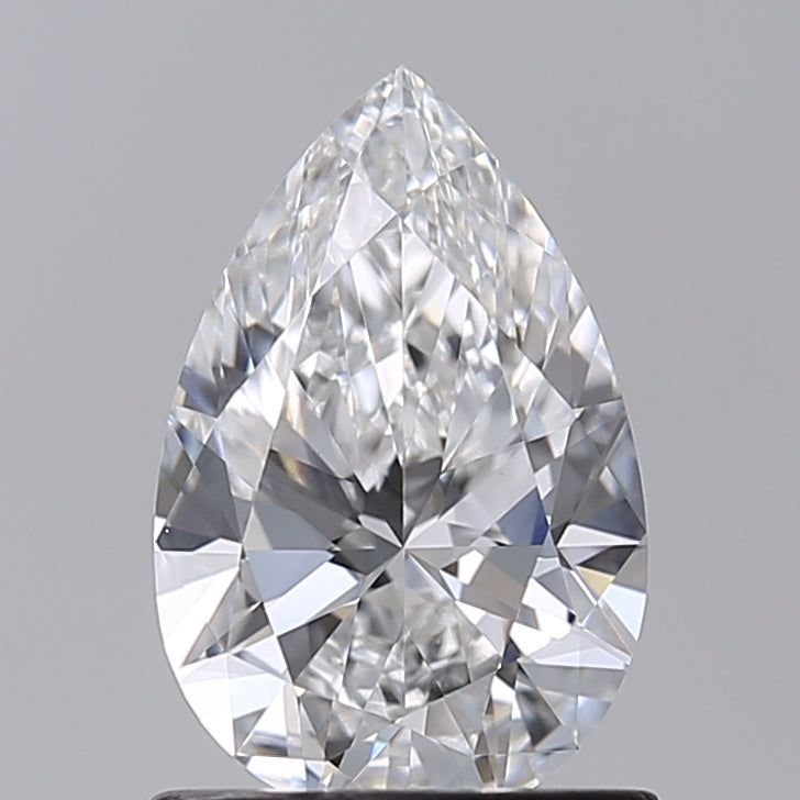 1.00 Carat Pear Shaped, Ideal Cut, E Color, VVS2 Clarity, IGI Certified Lab Grown Diamond