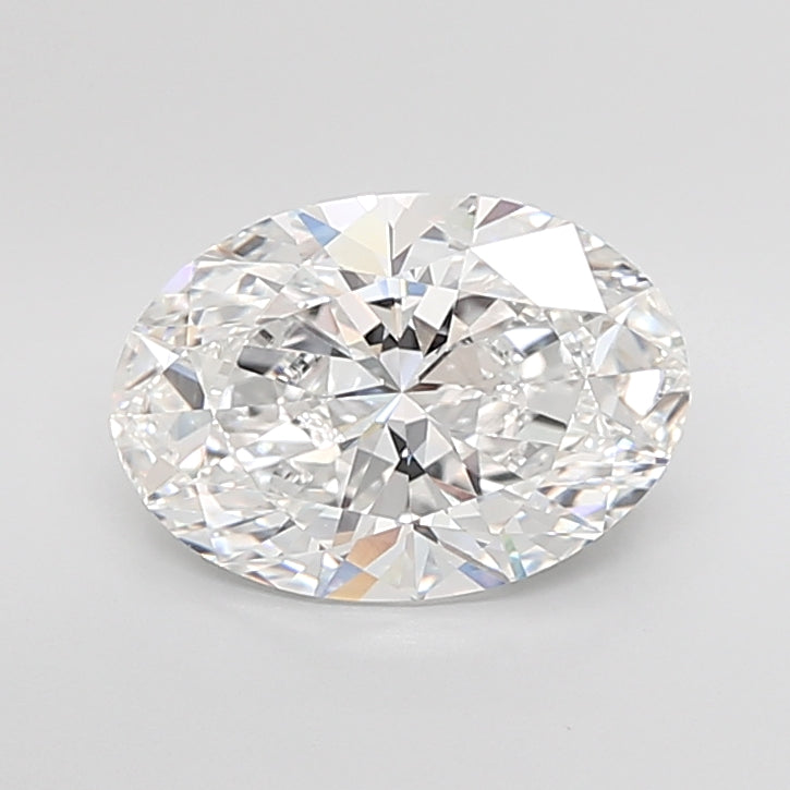 5.01 Carat Oval Shaped, Ideal Cut, E Color, VVS2 Clarity, IGI Certified Lab Grown Diamond