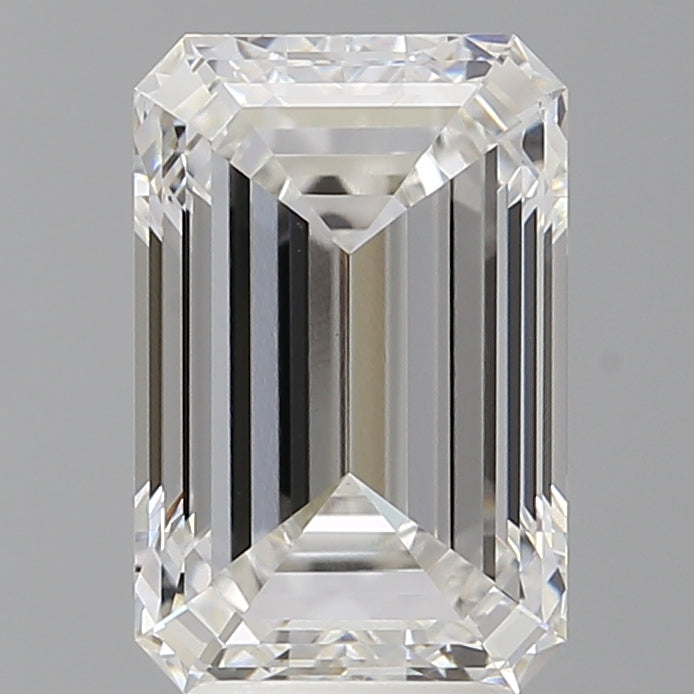 4.51 Carat Emerald Shaped, Ideal Cut, E Color, VVS2 Clarity, IGI Certified Lab Grown Diamond