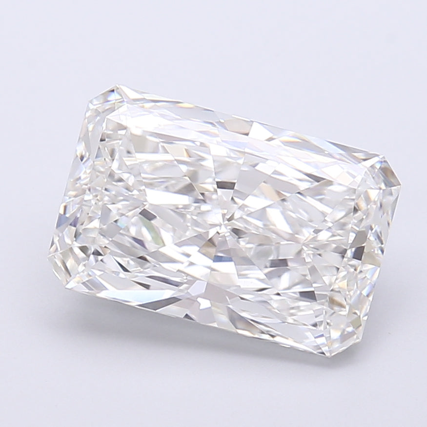 4.16 Carat Radiant Shaped, Very Good Cut, E Color, VVS2 Clarity, IGI Certified Lab Grown Diamond