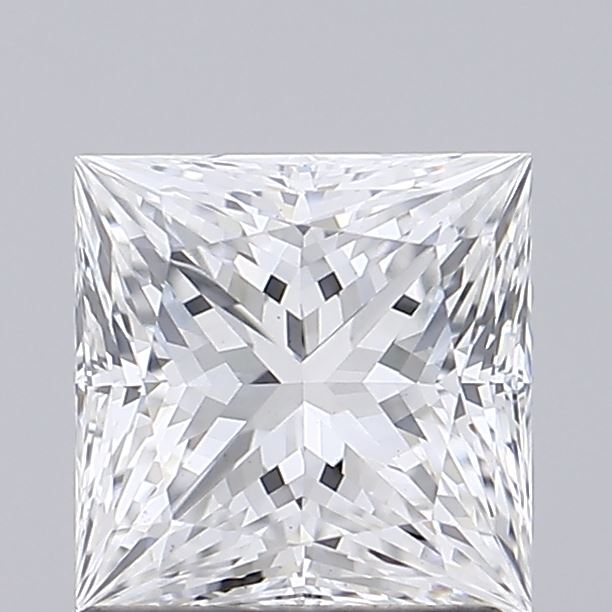 1.53 Carat Princess Shaped, Ideal Cut, E Color, VS1 Clarity, IGI Certified Lab Grown Diamond