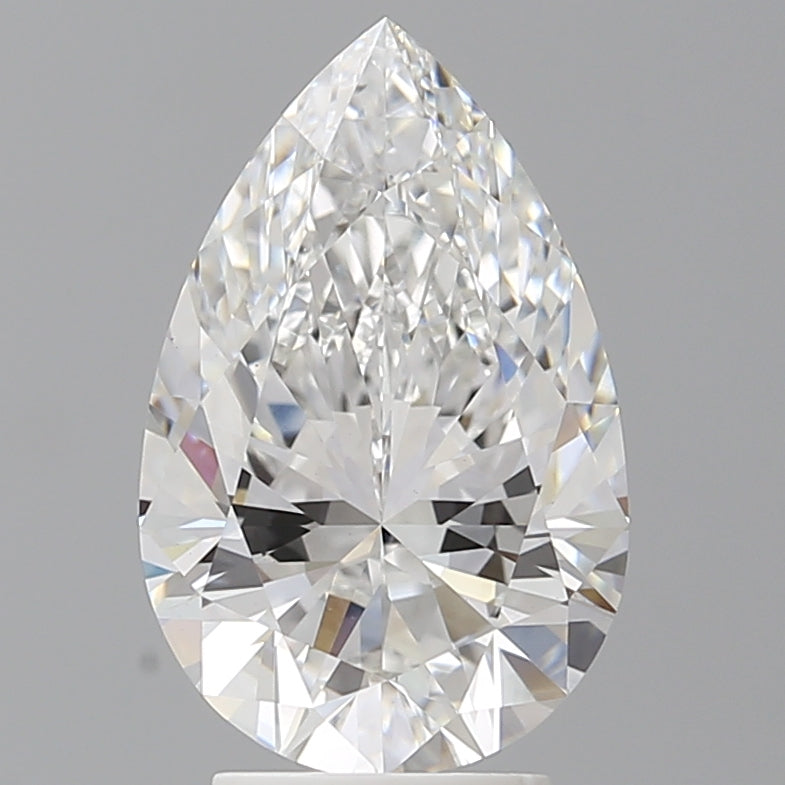 3.58 Carat Pear Shaped, Ideal Cut, E Color, VS1 Clarity, IGI Certified Lab Grown Diamond