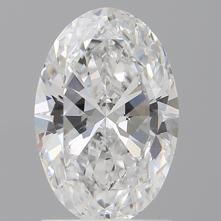 1.50 Carat Oval Shaped, Ideal Cut, D Color, VVS2 Clarity, IGI Certified Lab Grown Diamond