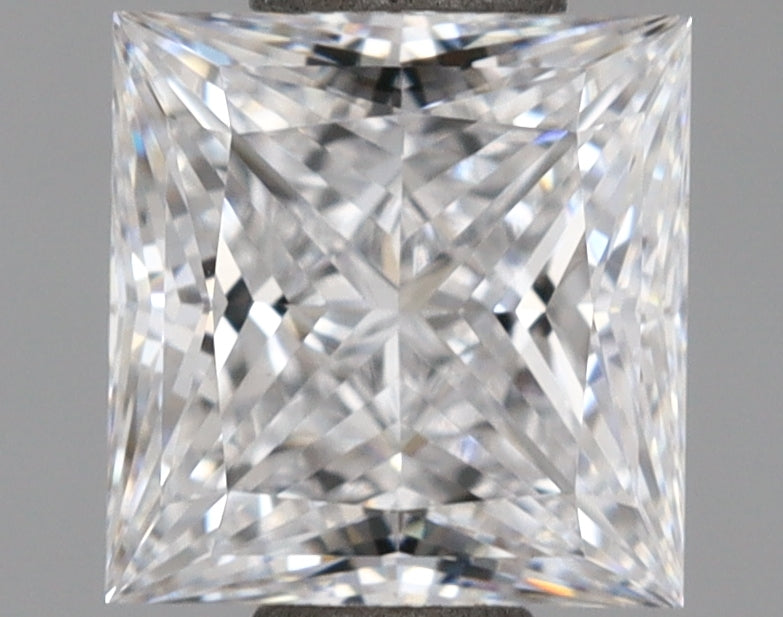 1.07 Carat Princess Shaped, Ideal Cut, D Color, VVS2 Clarity, IGI Certified Lab Grown Diamond