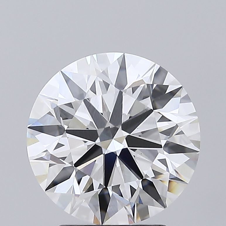 2.65 Carat Round Shaped, Ideal Cut, E Color, VVS2 Clarity, IGI Certified Lab Grown Diamond