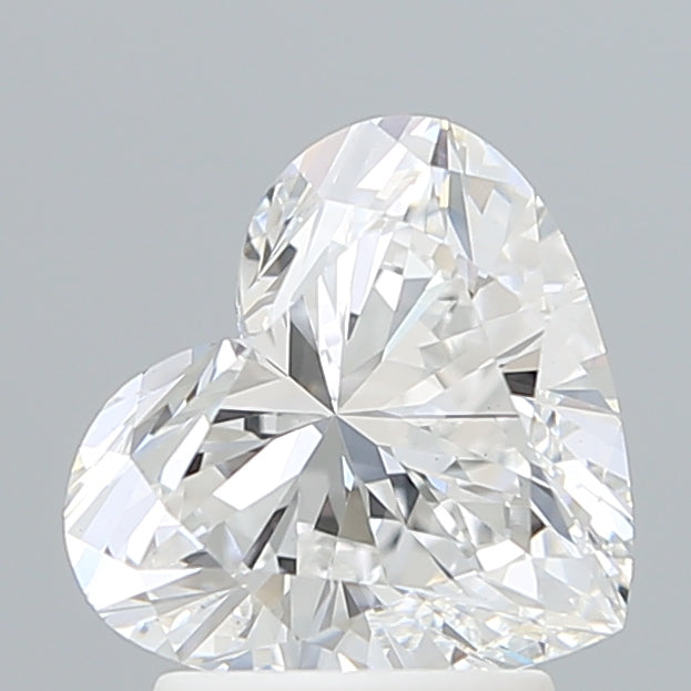 2.20 Carat Heart Shaped, Excellent Cut, D Color, VS1 Clarity, IGI Certified Lab Grown Diamond