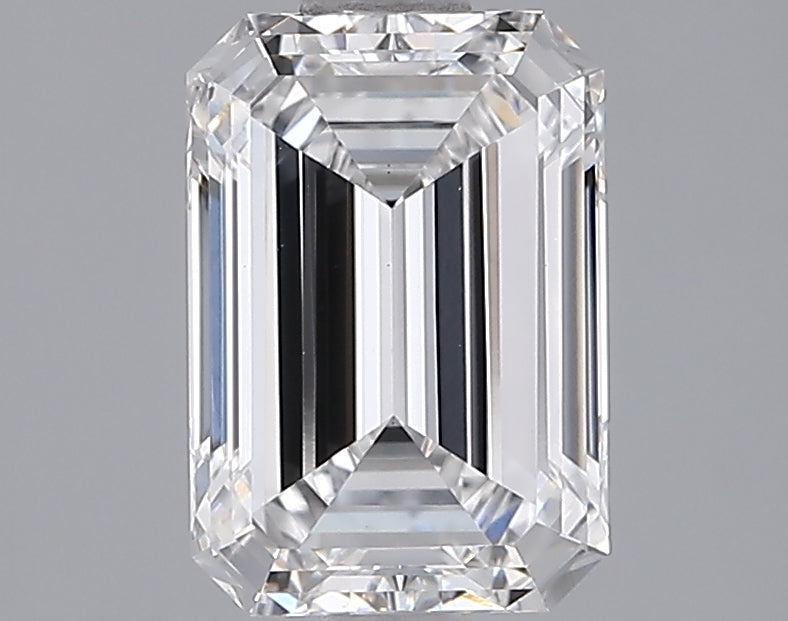 1.96 Carat Emerald Shaped, Ideal Cut, D Color, VS1 Clarity, IGI Certified Lab Grown Diamond