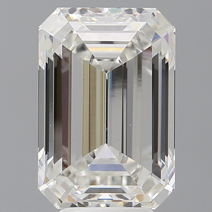 6.03 Carat Emerald Shaped, Ideal Cut, F Color, VS1 Clarity, IGI Certified Lab Grown Diamond