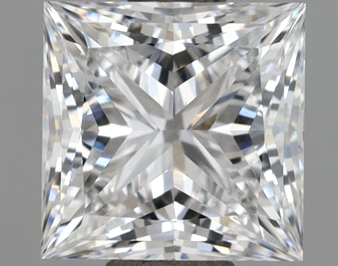 1.04 Carat Princess Shaped, Ideal Cut, D Color, VVS1 Clarity, IGI Certified Lab Grown Diamond