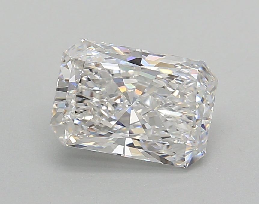1.52 Carat Radiant Shaped, Excellent Cut, E Color, VS1 Clarity, IGI Certified Lab Grown Diamond