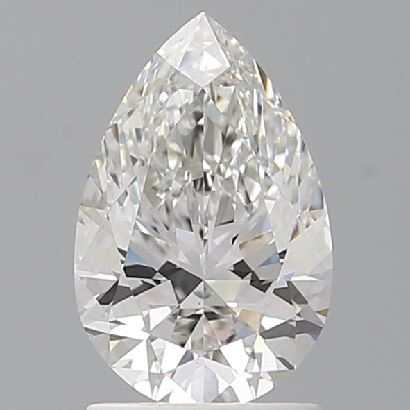 1.57 Carat Pear Shaped, Ideal Cut, F Color, VS1 Clarity, IGI Certified Lab Grown Diamond