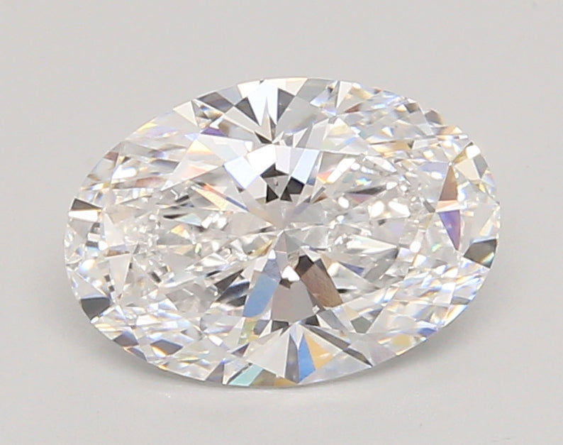 2.05 Carat Oval Shaped, Ideal Cut, D Color, VVS1 Clarity, IGI Certified Lab Grown Diamond
