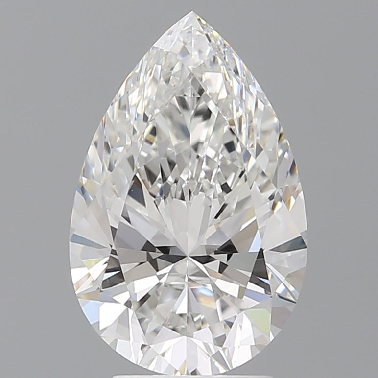 3.59 Carat Pear Shaped, Ideal Cut, E Color, VVS2 Clarity, IGI Certified Lab Grown Diamond