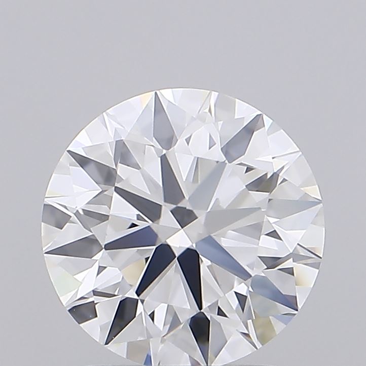 1.54 Carat Round Shaped, Ideal Cut, D Color, VVS2 Clarity, IGI Certified Lab Grown Diamond